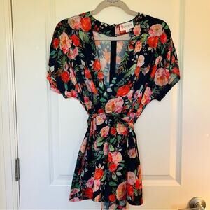 L' Atiste Navy Floral Romper